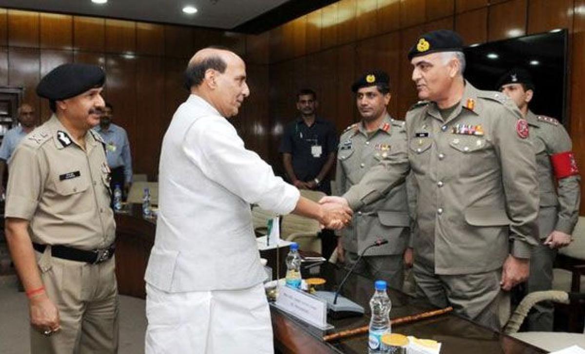 India wont fire first bullet along the border: Rajnath Singh tells Pak Rangers